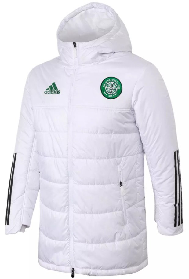 Jaqueta Winter oficial Adidas Celtic 2020 2021 Branca